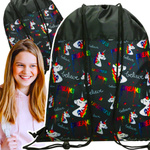 ST.RIGHT WOREK NA OBUWIE PLECAK NA SZNURKACH JEDNOROŻCE DLA DZIEWCZYNKI