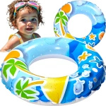 DMUCHANE KOŁO DO NAUKI PŁYWANIA DLA DZIECI NA BASEN WAKACJE KOLOROWE KÓŁKO