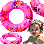 DMUCHANE KOŁO DO PŁYWANIA DLA DZIEWCZYBNKI BABY SHARK KÓŁKO NA BASEN PLAŻĘ