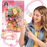 ZESTAW DO TWORZENIA BRANSOLETEK BIŻUTERII KREATYWNA ZABAWA KORALIKI