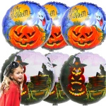 Balon Dynie Nietoperze Halloween Zestaw 6szt 51cm