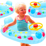 DMUCHANY PONTON DLA DZIECI AUTO KLAKSON KIEROWNICA POJAZD ŁÓDKA SIEDZISKO