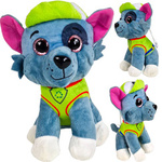 DUŻA MASKOTKA PSI PATROL ROCKY PRZYTULANKA PLUSZOWA BŁYSZCZĄCE OCZY PLUSZAK