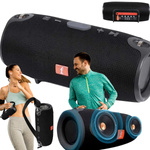 GŁOŚNIK BLUETOOTH PRZENOŚNY BEZPRZEWODOWY SD FM USB AUX CZARNY RADIO