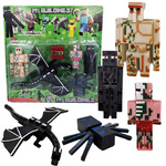 MINECRAFT Duży Zestaw Figurek + Akcesoria