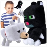 MINECRAFT - ZESTAW PLUSZOWYCH MASKOTEK 2w1 KOT PIES DENIS