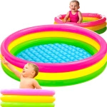 DMUCHANY BASEN OGRODOWY DLA DZIECI KOLOROWY WANIENKA BASENIK NA OGRÓDEK