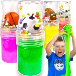 SLIME ZESTAW DO ROBIENIA GLUTÓW W TUBIE GLUT PIŁKA KULECZKI MASA PLASTYCZNA
