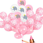 ZESTAW BALONÓW PASTELOWYCH BALONY PASTELOWE JASNORÓŻOWE ZESTAW 6SZT