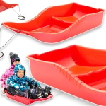 POLSKIE SANKI Z OPARCIEM ŚLIZGACZ ŚLIZG ZJAZDOWY ŚNIEŻNY WYGODNY KAROL