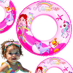 DMUCHANE KOŁO DO PŁYWANIA DLA DZIEWCZYNKI NA BASEN KOLOROWE SYRENKI RYBKI