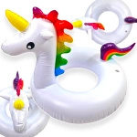 DMUCHANY JEDNOROŻEC DO PŁYWANIA KOŁO DLA DZIECI KÓŁKO KOLOROWE NA BASEN