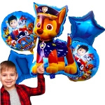 PSI PATROL BALONY ZESTAW 5 SZTUK BALON CHASE RYDER NA IMPREZĘ URODZINY