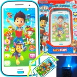 SMARTFON PSI PATROL TELEFON DO ZABAWY DZWIĘKI EFEKTY 3D DOTYKOWY MUZYKA PAW