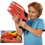 SIMBA AUTA ZYGZAK McQueen PISTOLET NA WODĘ WYRZUTNIA PSIKA