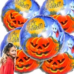 Balon Dynia Duszek Halloween 51cm ZESTAW 5SZT