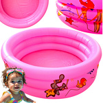 DUŻY OKRĄGŁY BASEN DMUCHANY DLA DZIECI DO OGRODU BRODZIK MIĘKKIE DNO RYBKI