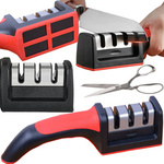 OSTRZAŁKA OSEŁKA DO NOŻY NOŻYCZEK KUCHENNYCH TRÓJFAZOWA OSTRA PORĘCZNA 3w1