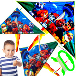 PSI PATROL MEGA DUŻY LATAWIEC DLA DZIECI XXL 130 x 64 CM EKIPA PIESKÓW BAZA