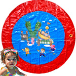 MEGA DUŻA MATA WODNA GIGANT SPLASH BASEN FONTANNA DLA DZIECI 100CM OGRÓD