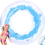 DMUCHANE KOŁO DO PŁYWANIA PŁATKI RÓŻ DUŻE XL 90CM KÓŁKO Z PŁATKAMI NA BASEN