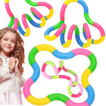 ZABAWKA ANTYSTRESOWA SENSORYCZNA FIDGET TOYS KOLOROWY WĄŻ DLA DZIECI