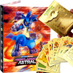 POKEMON Album na karty 120szt + 40 złotych kart