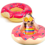 DUŻE KOŁO DMUCHANE DONUT DO PŁYWANIA MATERAC PĄCZEK XXL 100 CM DLA DZIECI