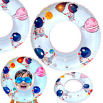 DUŻE DMUCHANE KOŁO DO PŁYWANIA DLA DZIECI KOSMOS NA BASEN NA PLAŻĘ KOLOROWE
