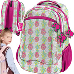 PASO PLECAK SZKOLNY DLA DZIEWCZYNKI DO PODSTAWÓWKI BARBIE ANANASY KLASA 0-3