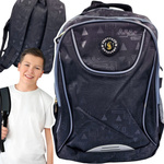 PLECAK DO SZKOŁY 3-KOMORY UNIWERSALNY MŁODZIEŻOWY DLA CHŁOPCA WYCIECZKOWY