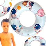 DUŻE DMUCHANE KOŁO DO PŁYWANIA DLA DZIECI KOSMOS NA BASEN NA PLAŻĘ KOLOROWE