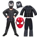 Strój Dla Chłopca Kostium Spiderman Czarny 110-122 (M)