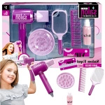 ZESTAW DO STYLIZACJI WŁOSÓW 6w1 SUSZARKA LUSTERKO AKCESORIA FRYZJERSKIE