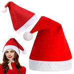 CZAPKA MIKOŁAJA Z POMPONEM NA ŚWIĘTA PREZENT MIŁA IDEALNY DODATEK DO STROJU