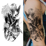 DUŻY TATUAŻ ZMYWALNY WODNY BEZPIECZNY TYMCZASOWY 21cm MOTYW RYBA