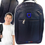 DUŻY PLECAK DO SZKOŁY 3 KOMORY CZARNY KLASYCZNY SZKOLNY UNIWERSALNY POJEMNY