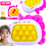 GRA POP IT DLA DZIEWCZYNKI ZRĘCZNOŚCIOWA QUICK PUSH GAME JEDNOROŻEC GIERKA