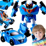 AUTO ROBOT TRANSFORMUJĄCY 2W1 SAMOCHÓD ROBOT POJAZD TRANSFORMUJE FIGURKA