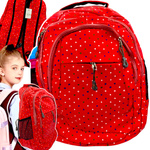 PLECAK SZKOLNY 3-KOMOROWY WYCIECZKOWY DO SZKOŁY NA WYCIECZKĘ DLA DZIEWCZYNY