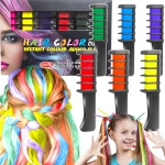 FARBY DO KOLOROWANIA MALOWANIA WŁOSÓW NA GRZEBIENIU 6 KOL FARBKI ZMYWALNE