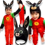 STRÓJ KRÓLIK BING PRZEBRANIE NA BAL HALLOWEEN KARNAWAŁ KOSTIUM + MASKA