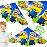 DUŻY LATAWIEC DLA DZIECI MINIONKI 120x60 CM XXL MINIONS GRU DRU + ŻYŁKA