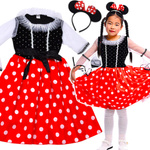 STRÓJ MYSZKA MINNIE USZY OPASKA SUKIENKA 110-118