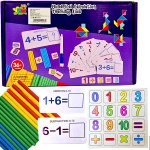 DREWNIANE PATYCZKI DO NAUKI LICZENIA KARTY NAUKA CYFRY ZADANIA MATEMATYKA