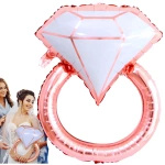 BALON FOLIOWY PIERŚCIONEK ROSE GOLD NA PANIEŃSKI ZARĘCZYNY ŚLUB ROCZNICĘ