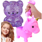 ZESTAW GNIOTKÓW ANTYSTRESOWYCH JEDNOROŻEC SŁODKI MIŚ