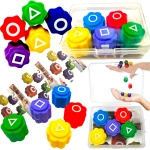 GONGGI KOREAŃSKA GRA  ZRĘCZNOŚCIOWA KOŚCI DO GRY SQUID GAME ZESTAW GONG-GI