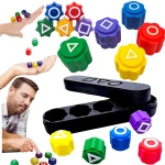 GONGGI KOREAŃSKA GRA  ZRĘCZNOŚCIOWA KOŚCI DO GRY SQUID GAME ZESTAW GONG-GI