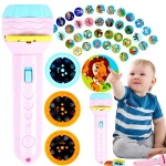 LATARKA Z PROJEKTOREM DLA DZIECI RZUTNIK 3D Z OBRAZKAMI WYŚWIETLA OBRAZKI